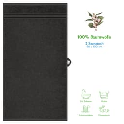 HAMMETEX Saunatuch | Grau