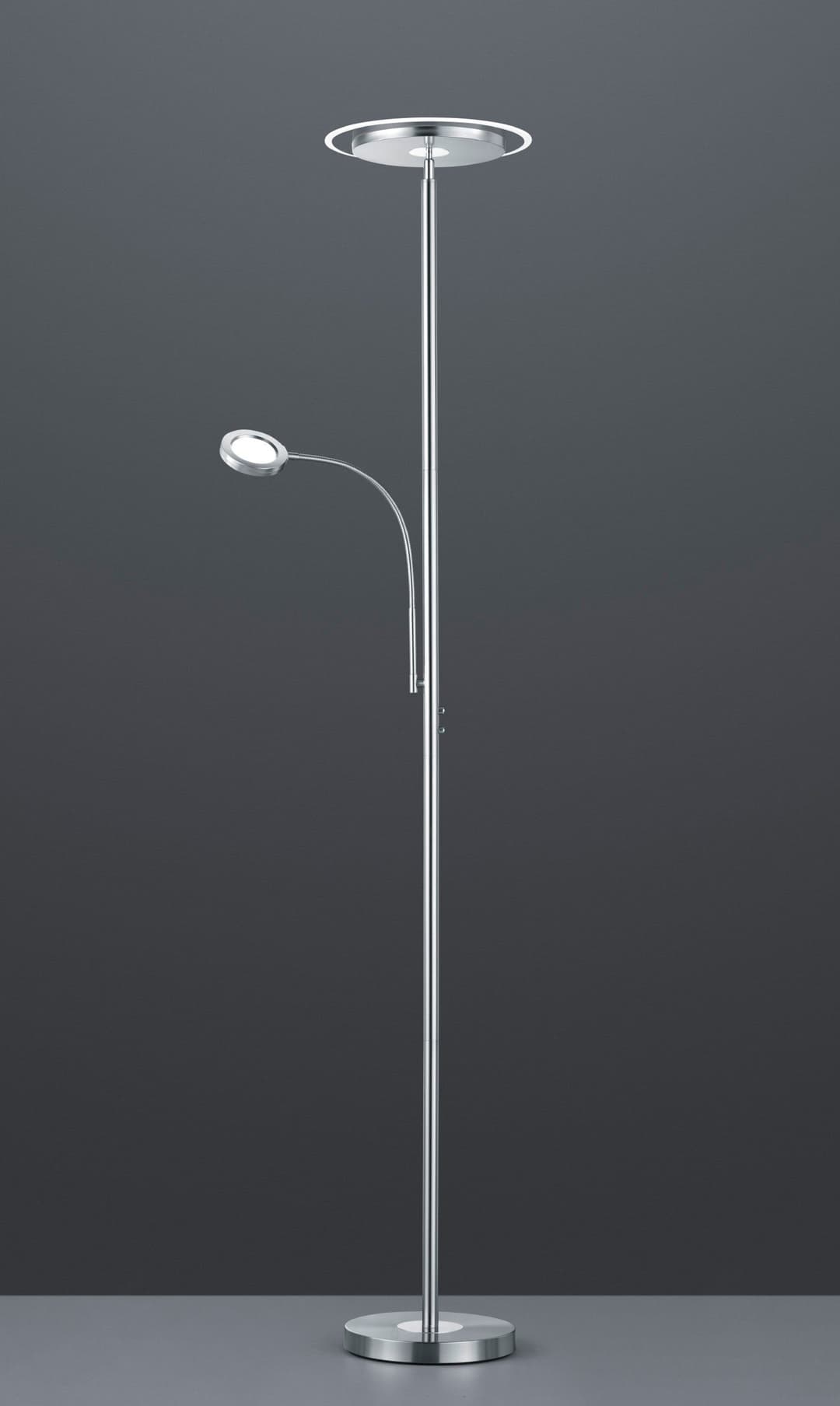 Reality Leuchten LED Stehlampe Ackbar | Silber