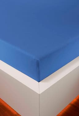bellana Spannbettlaken Jersey Aqua | Blau