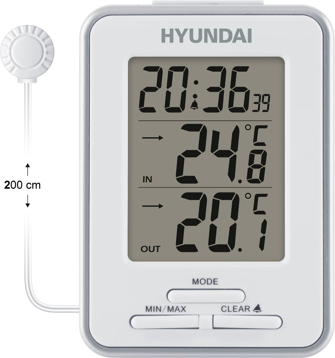 Hyundai WS1021 Wetterstation | Weiß