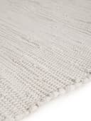 carpetfine Teppich Kelim Chindi uni | Weiß 5