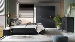 Home affaire Kleiderschrank BELLOT | Schwarz