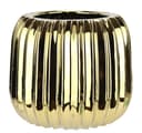 I.GE.A. Dekovase Vase aus Keramik | Gold