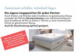 Hybridschaum-Matratze Flipper | Mehrfarbig