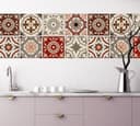 Home affaire Fliesenaufkleber Ornamente | Rot 2