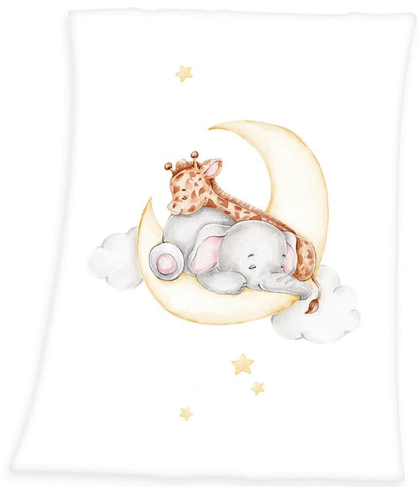 Babydecke Sleeping on the Moon | Mehrfarbig