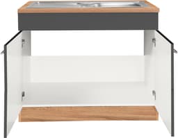 KOCHSTATION Spülenschrank KS-Wien | Braun