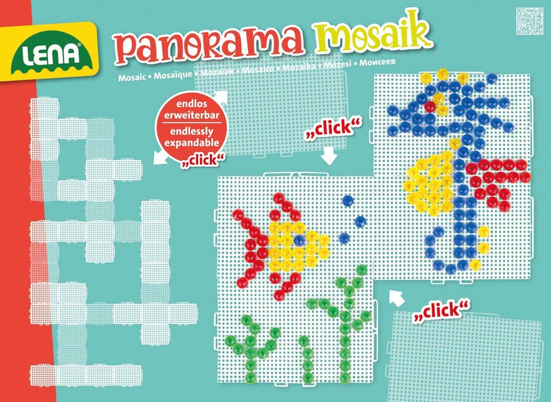 Lena Kreativset Mosaik Set Panorama XL transparent | Mehrfarbig