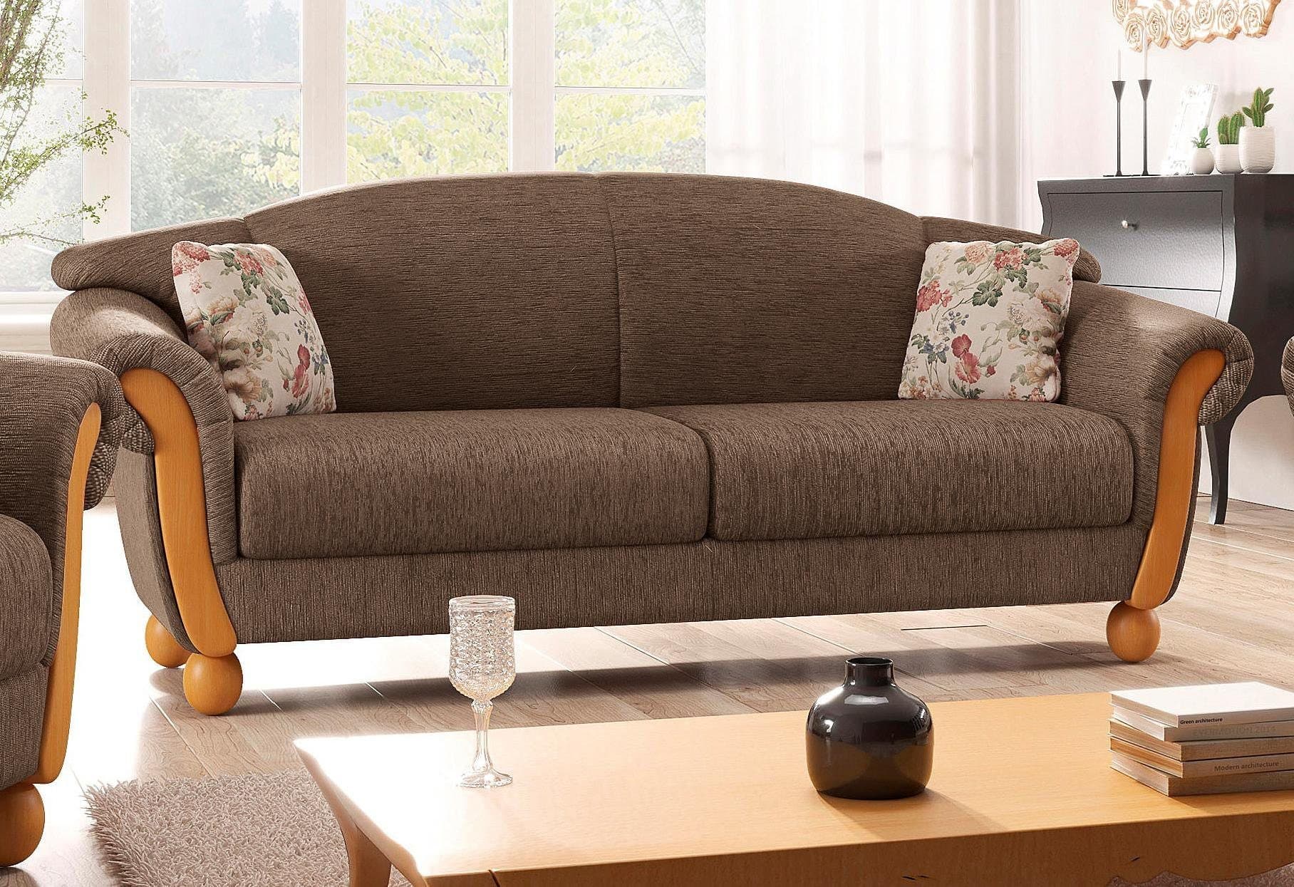 Home affaire 3-Sitzer Milano | Braun