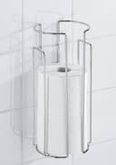WENKO Toiletten-Ersatzrollenhalter Wandhalter | Silber 2