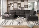 sit&more Wohnlandschaft Cabrio U-Form | Braun