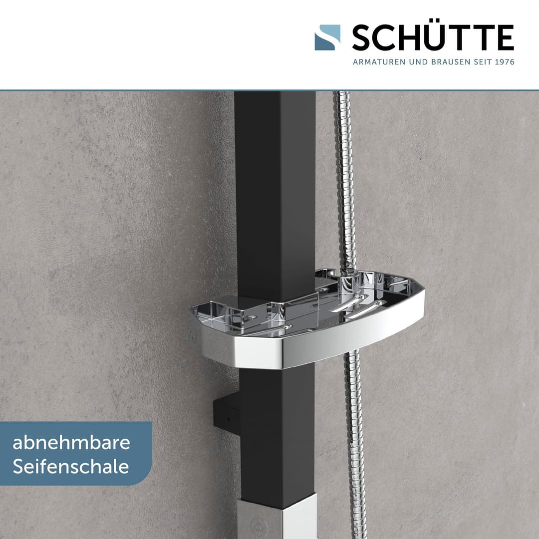 Schütte Brausegarnitur MADAGASKAR | Schwarz
