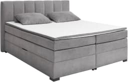 ED EXCITING DESIGN Boxspringbett Pescara | Grau