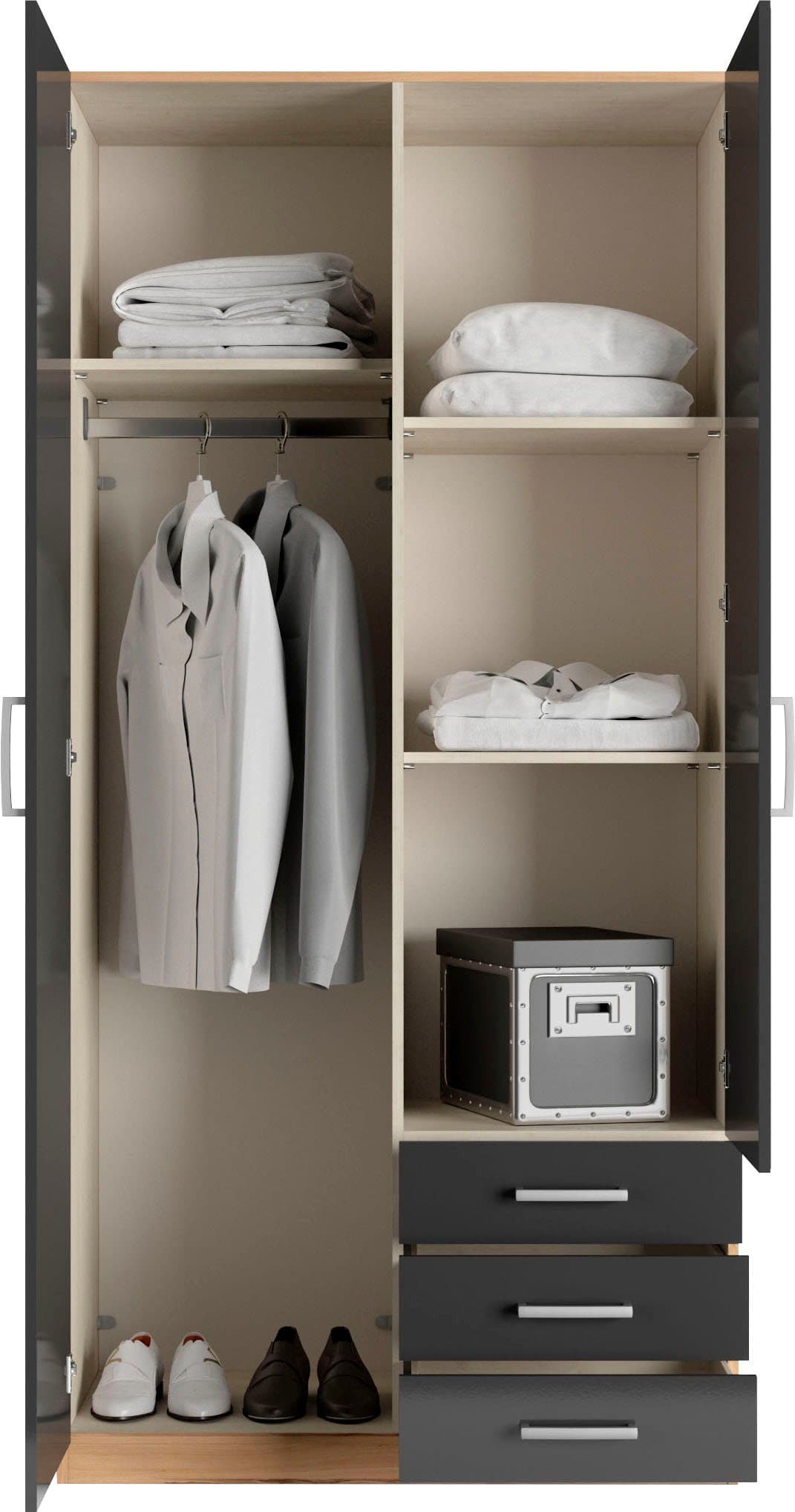 priess Kleiderschrank Amsterdam | Schwarz