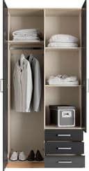 priess Kleiderschrank Amsterdam | Schwarz 4