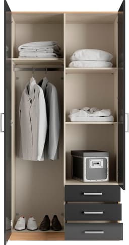 priess Kleiderschrank Amsterdam | Schwarz