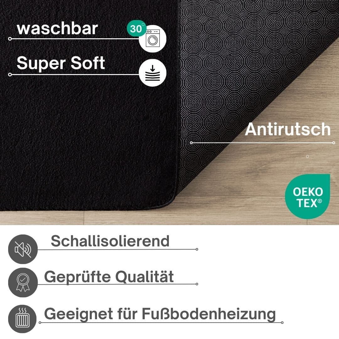 OTTO home Teppich Arabell | Schwarz
