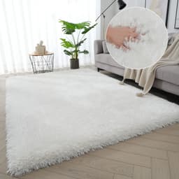 OTTO home Hochflor-Teppich Micro exclusiv | Weiß
