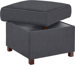 sit&more Polsterhocker Montego | Grau