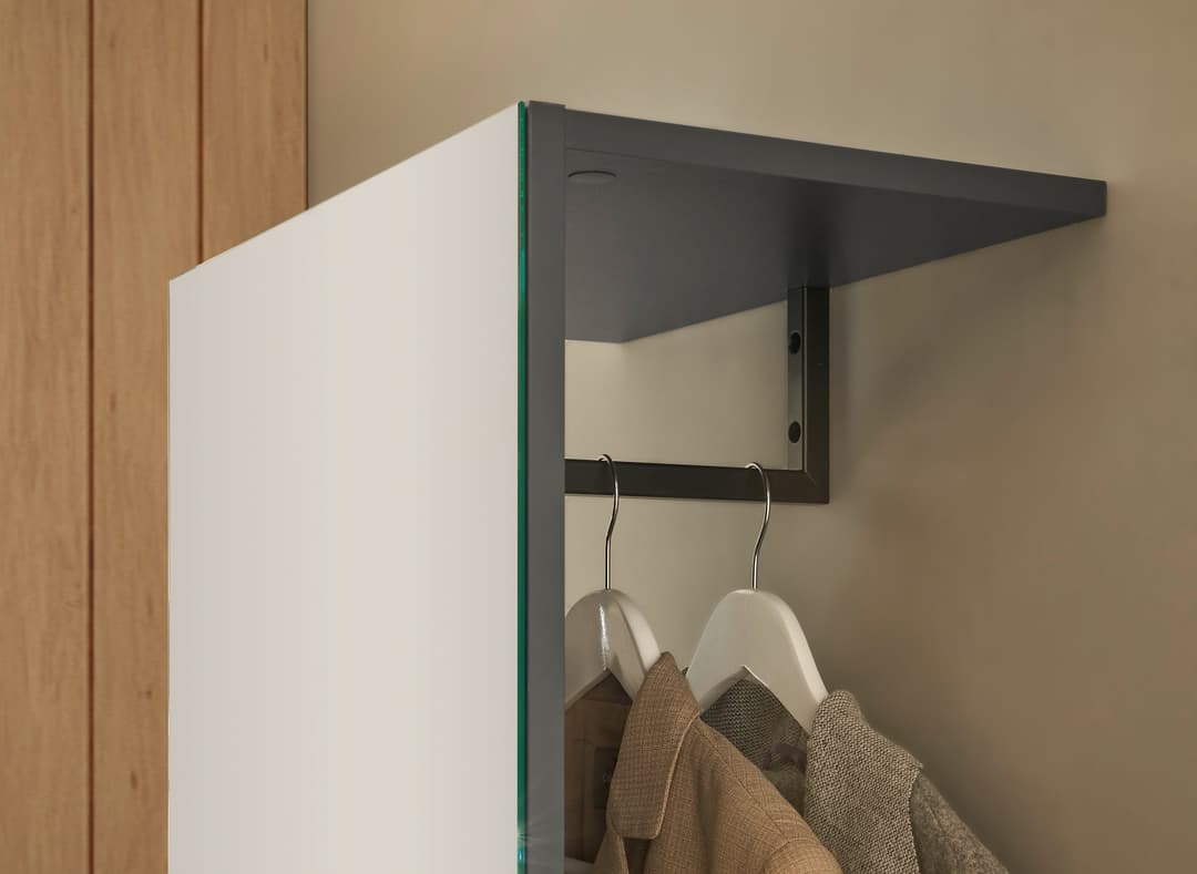 Home affaire Garderobenschrank GiRON/CiTY | Grau