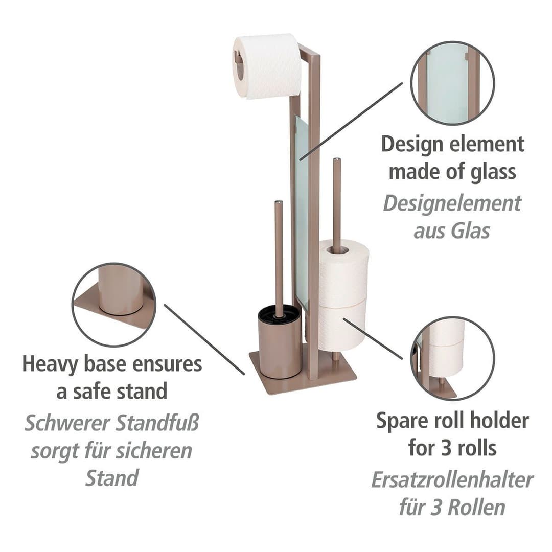 WENKO WC-Garnitur Rivalta | Braun