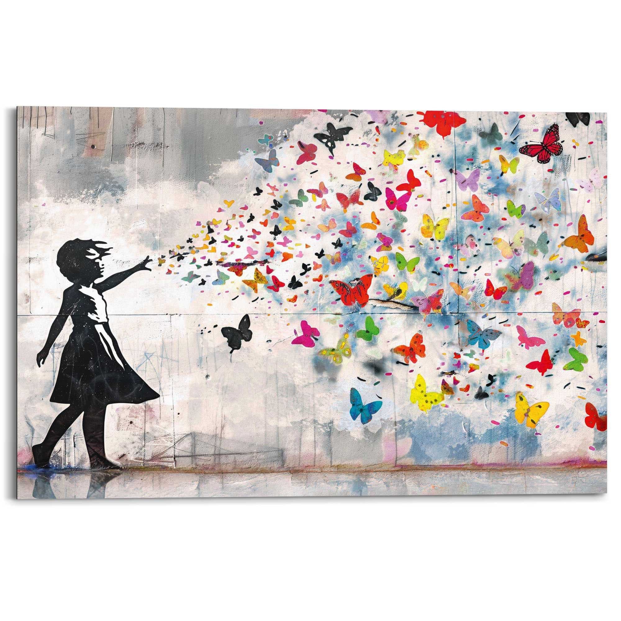 Reinders! Deco-Panel Streetart-Schmetterlinge | Mehrfarbig