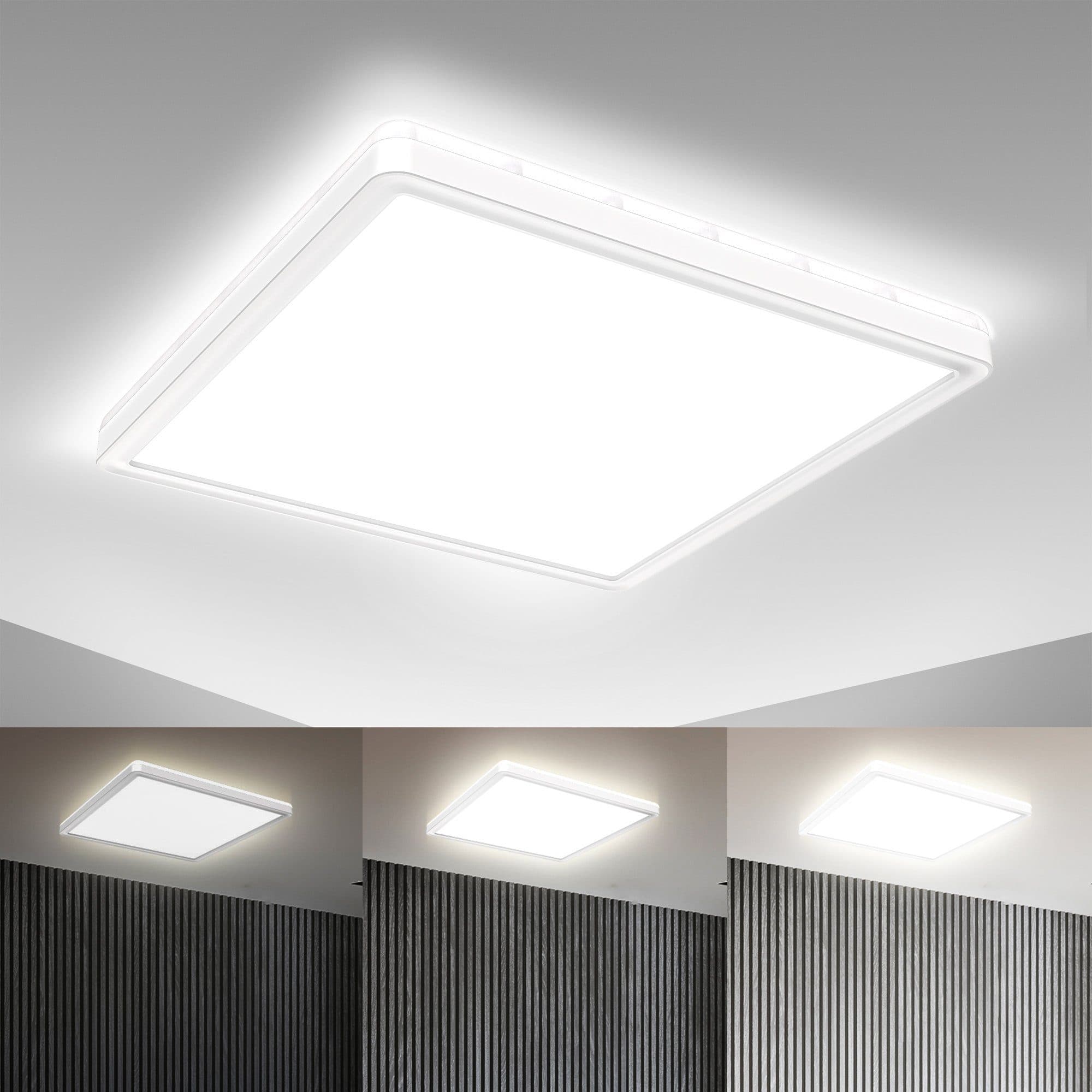 B.K.Licht LED Deckenleuchte BK_DP1311 | Weiß