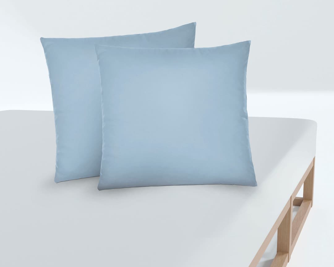 Biberna Kissenbezug Michi Feinjersey | Blau