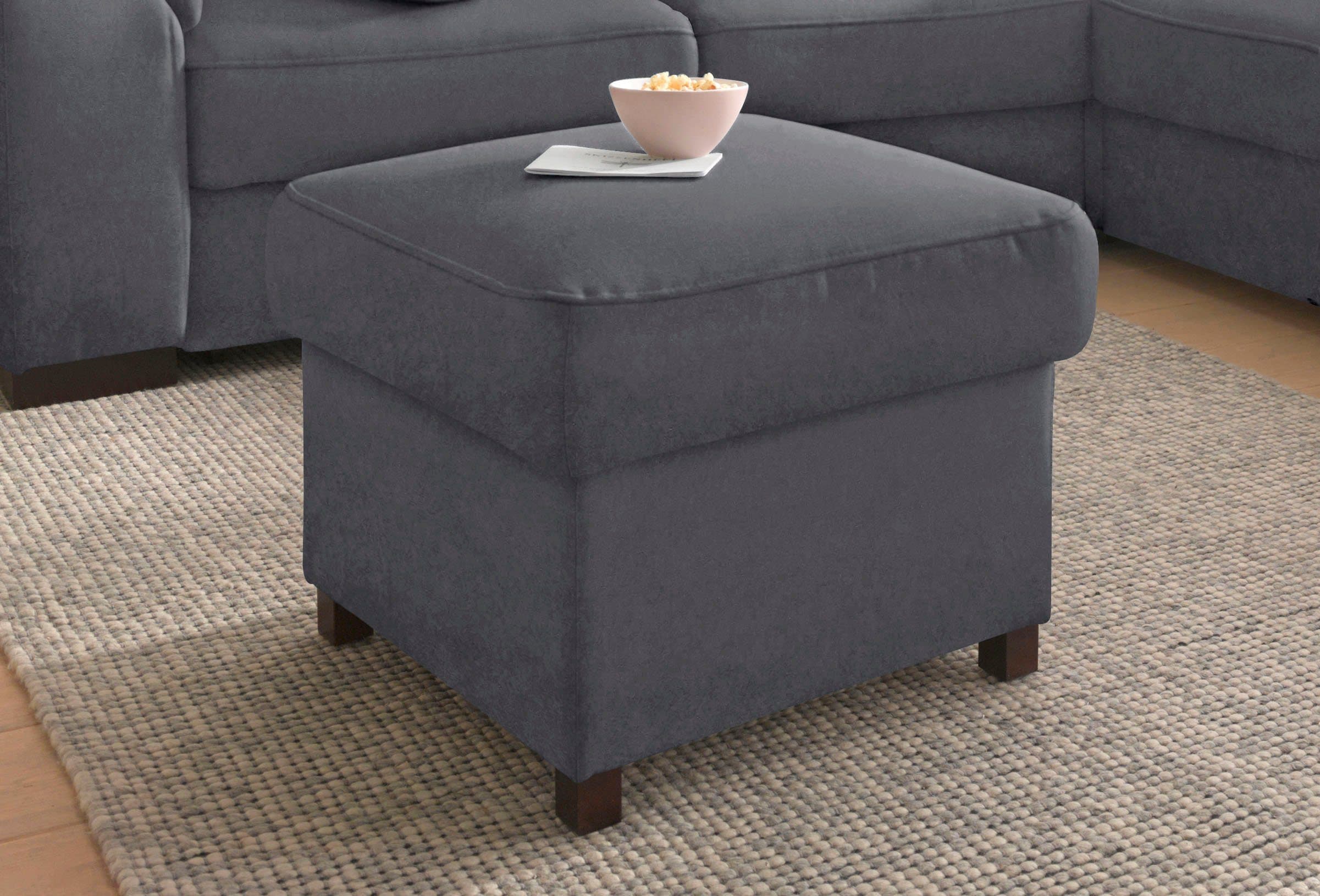 sit&more Polsterhocker Montego | Grau