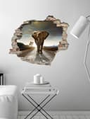 queence Wandtattoo Elefant | Braun 2