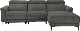 OTTO home Ecksofa LUND Cord | Grau