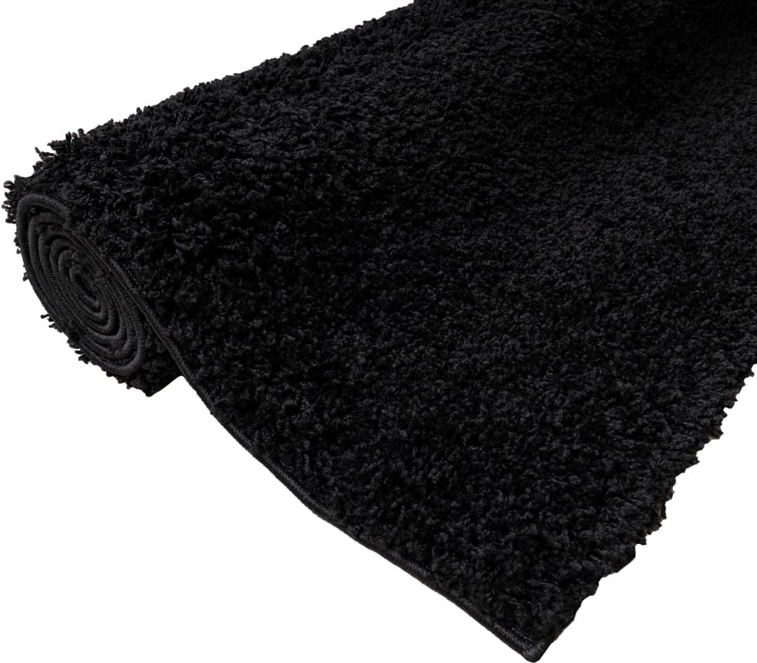 Bruno Banani Läufer Shaggy Soft | Schwarz