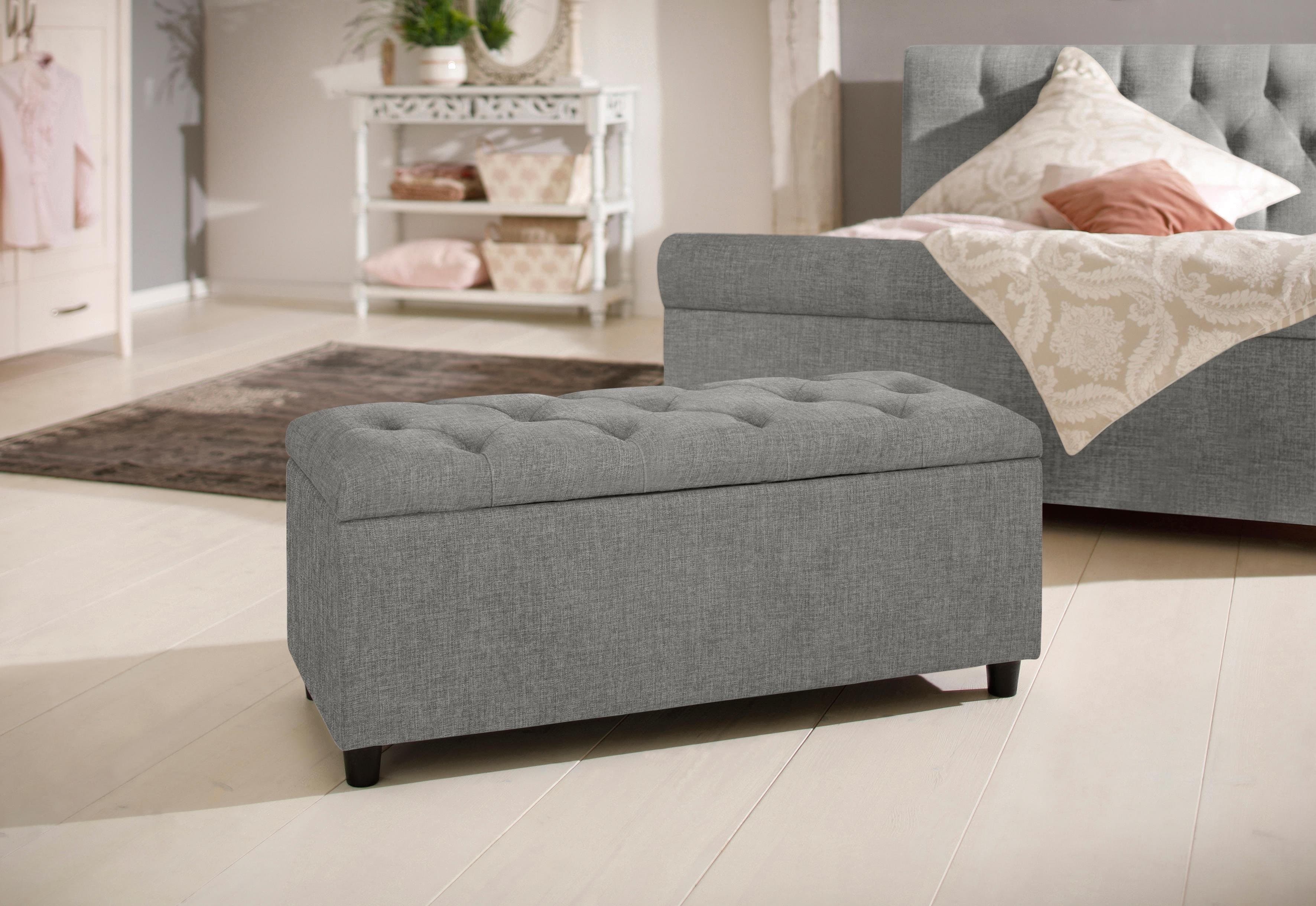 Home affaire Polsterbank Goronna | Grau