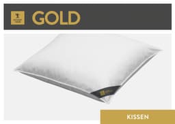 SPESSARTTRAUM 3-Kammer-Kopfkissen Gold | Weiß