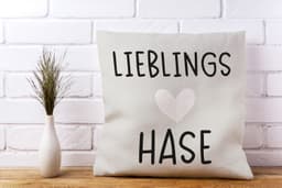 queence Dekokissen Lieblings Hase | Beige