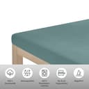 OTTO home Spannbettlaken Topper Basic | Grün 2