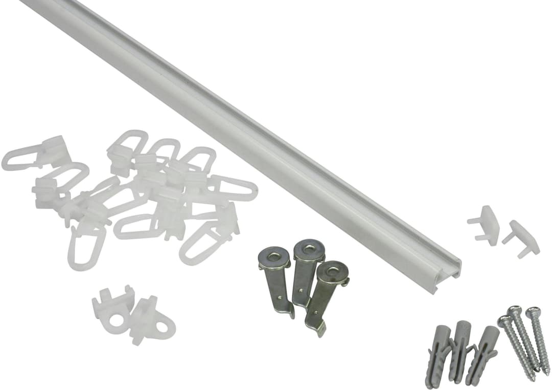 GARDINIA Gardinenschiene Aluminiumschiene | Weiß