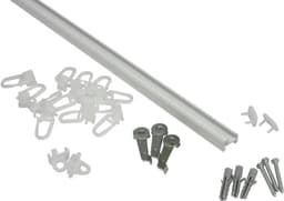 GARDINIA Gardinenschiene Aluminiumschiene | Weiß