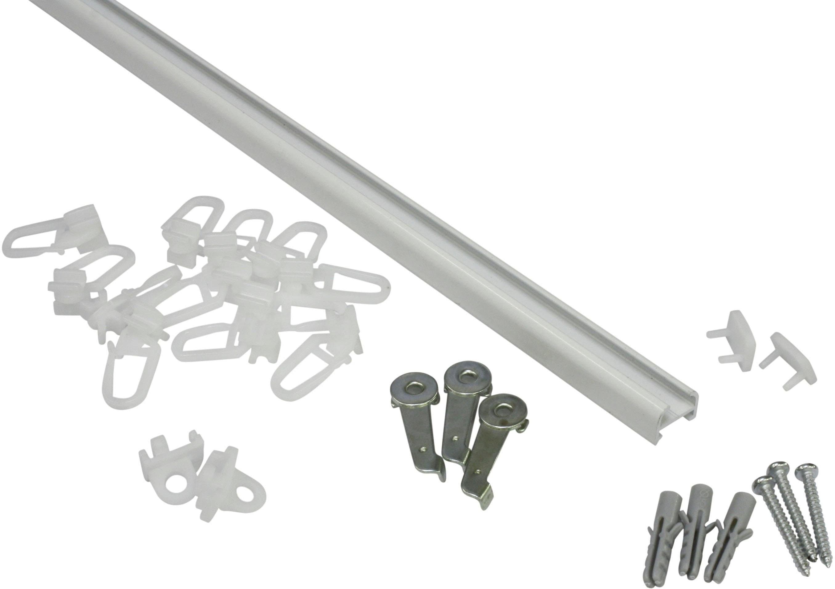 GARDINIA Gardinenschiene Aluminiumschiene | Weiß