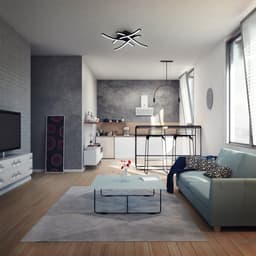 B.K.Licht LED Deckenleuchte BKL1431 | Schwarz
