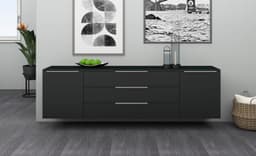 borchardt Möbel Sideboard Oliva | Schwarz