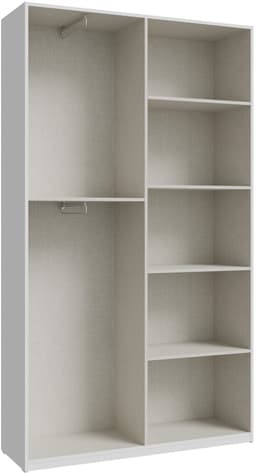 FORTE Kleiderschrank | Weiß