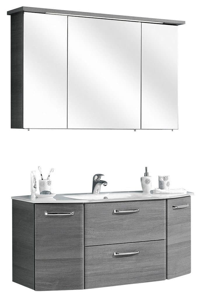 Saphir Quickset 328 Badmöbel-Set | Grau