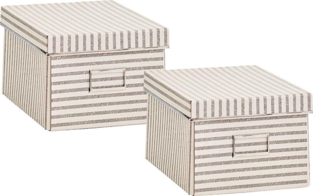 Zeller Present Aufbewahrungsbox Stripes | Beige