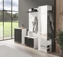 byLIVING Garderobenpaneel Ben | Weiß 3