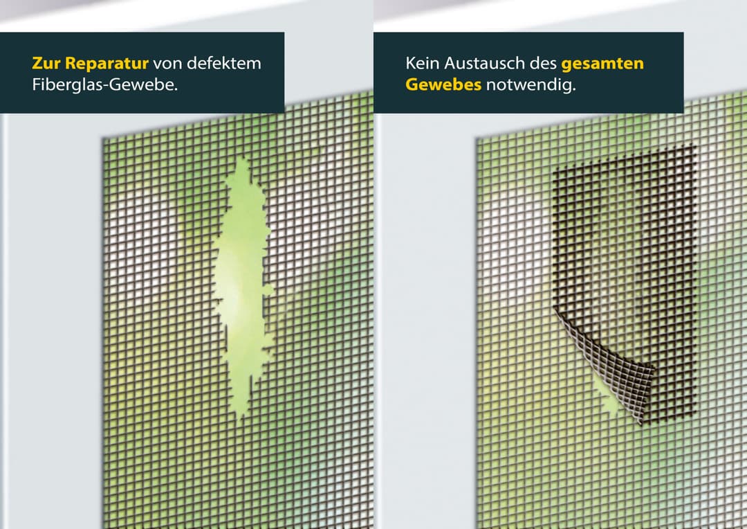 SCHELLENBERG Reparatur-Set Fiberglas-Pflaster | Schwarz