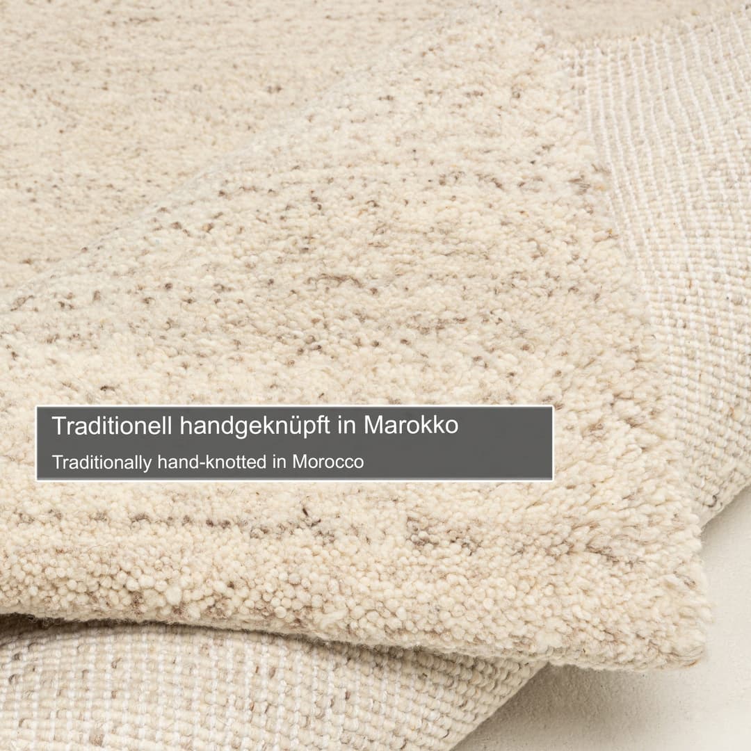 THEKO Wollteppich Taza Royal | Beige