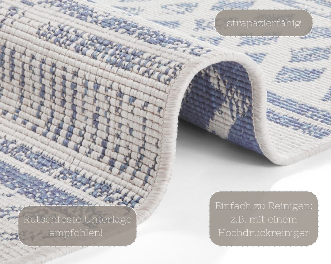 HANSE Home Teppich BIRI Wendeteppich | Mehrfarbig