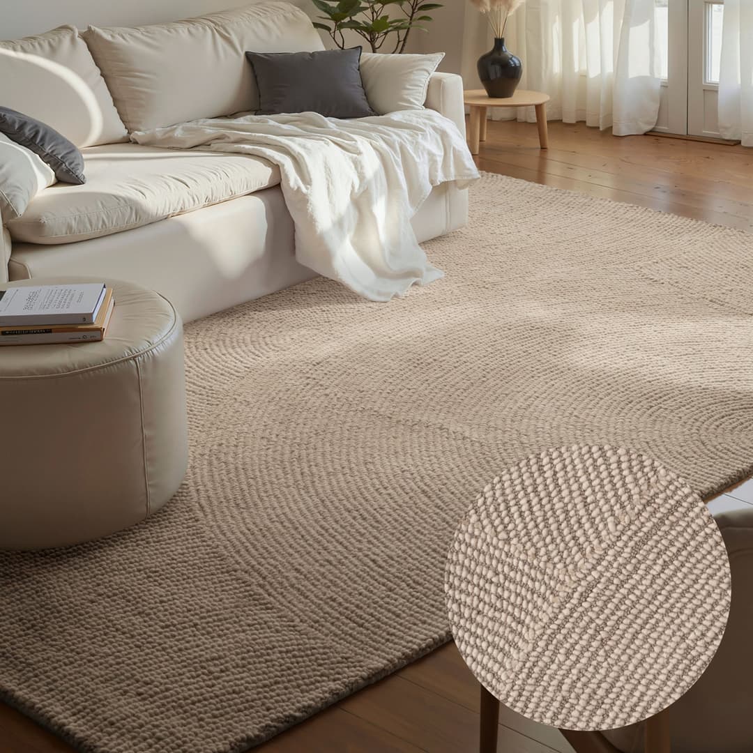 HANSE Home Wollteppich Calmio | Beige