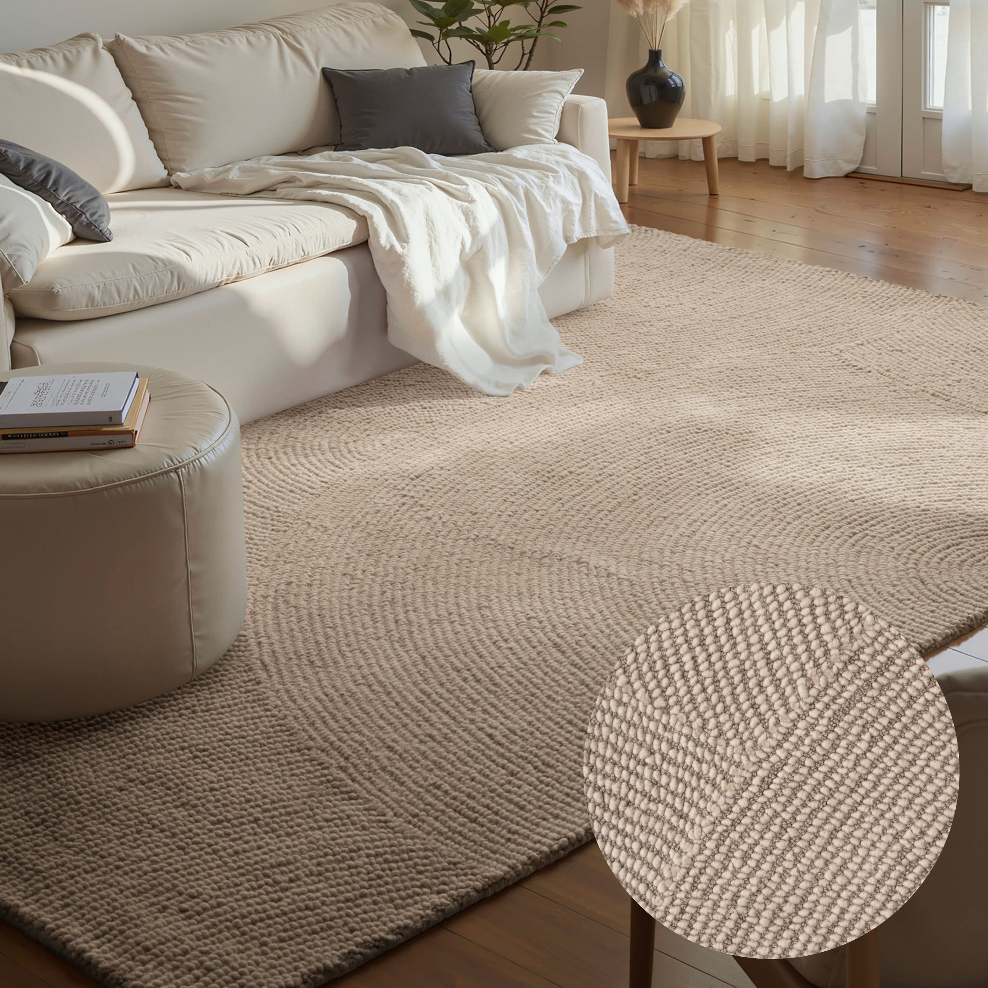 HANSE Home Wollteppich Calmio | Beige